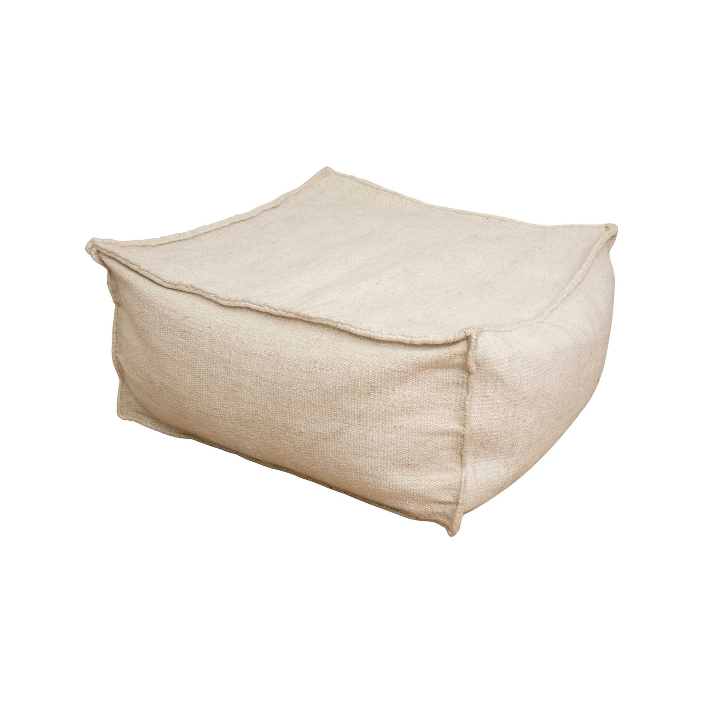 The Boite - Ottoman - Wool/Bamboo - Beige