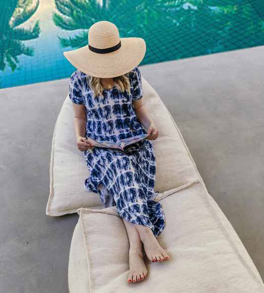 Upgrade Your Poolside Lounging With Luxury Bean Bags and Ottomans