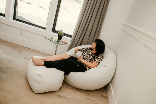 The Art of Lounging: Creating a Cozy Corner with Luxury Bean Bags and Ottomans