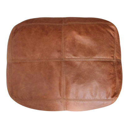 The Footsie - Ottoman - Leather - Tan