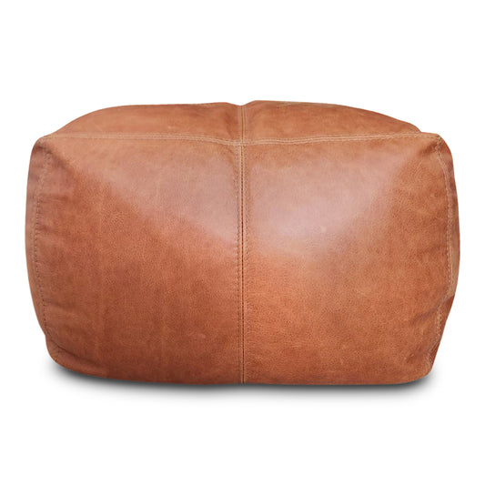 The Footsie - Ottoman - Leather - Tan